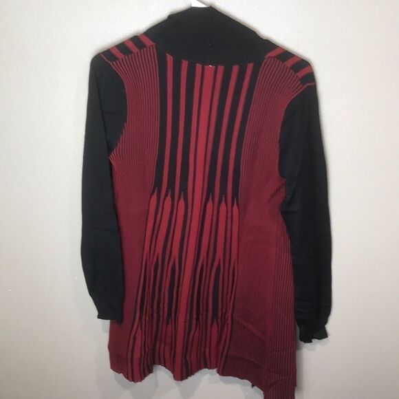 NY Collection Petite Striped Open-Front Cardigan women’s PS - Picture 3 of 9